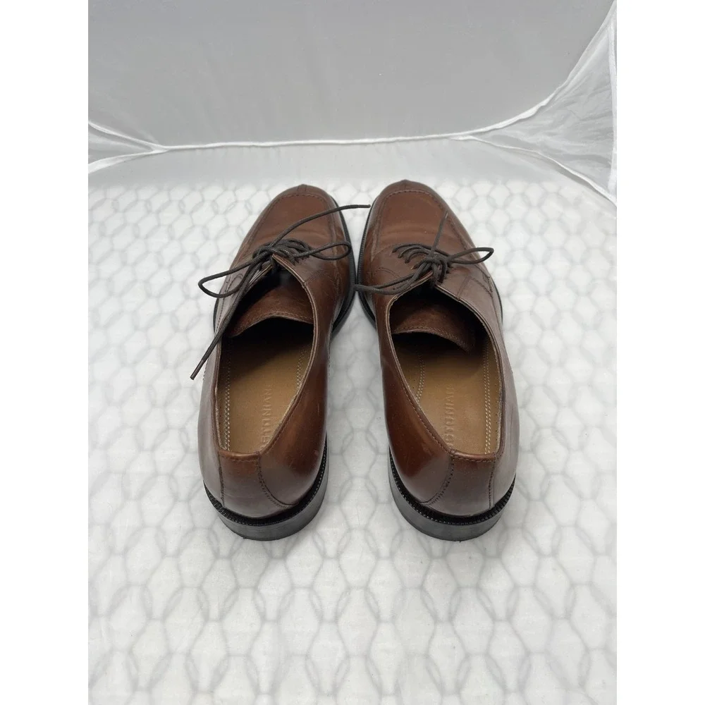 Bostonian Men's 10M Dress Shoes Brown Genuine Leather Lace Up Split Toe Oxfords